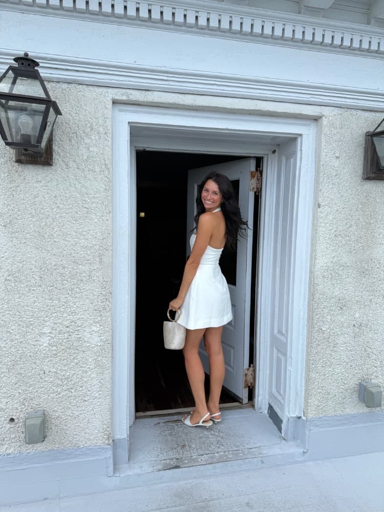 ODD Muse Structured Mini Dress - Image 2
