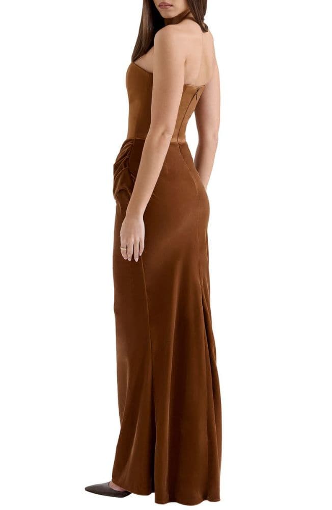 House of CB Persephone Gown — Toffee Corset Velvet Dress 🤎 - Image 6