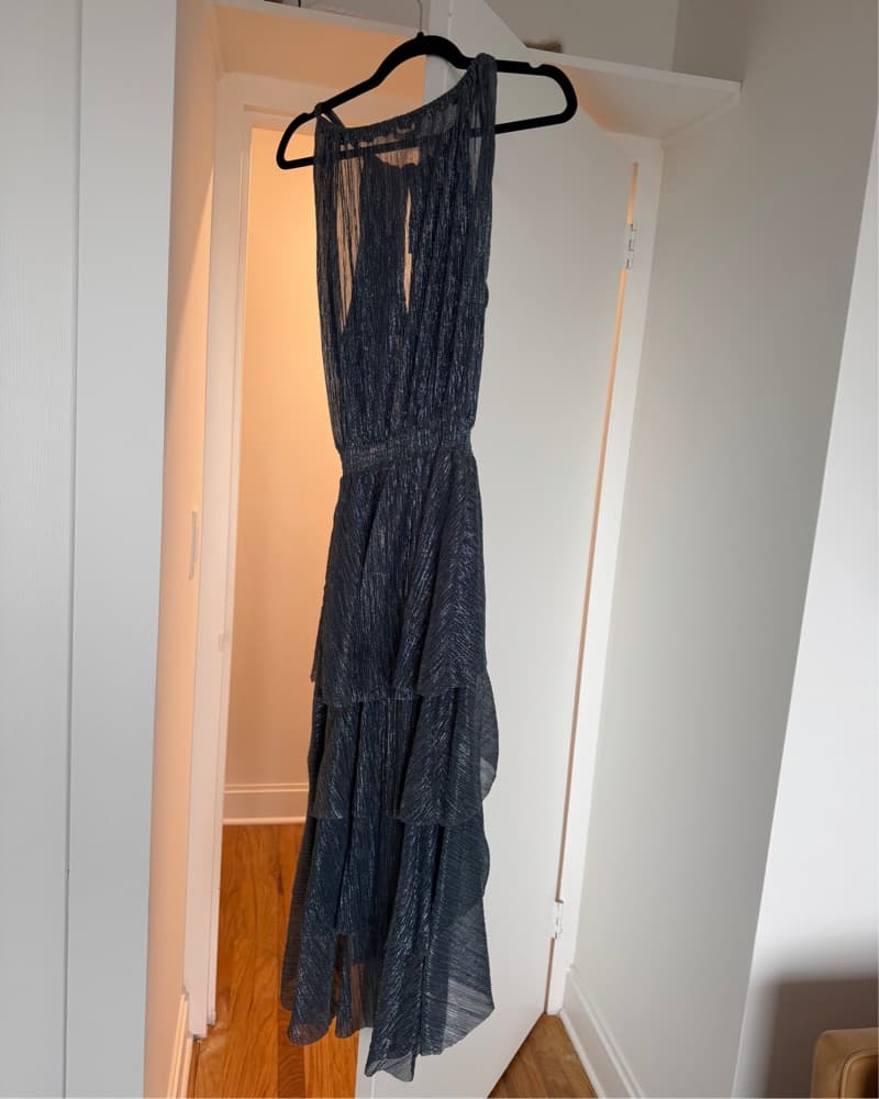 Maje Navy halter cocktail dress - Image 5
