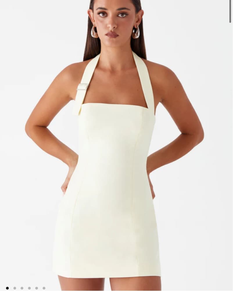 Butter Yellow Halter Mini Peppermayo - Image 1
