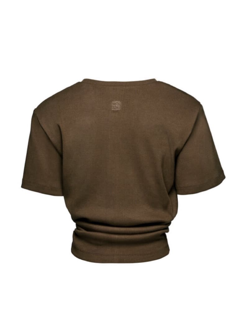 Magda Butrym Gathered Knot T Shirt - Image 4