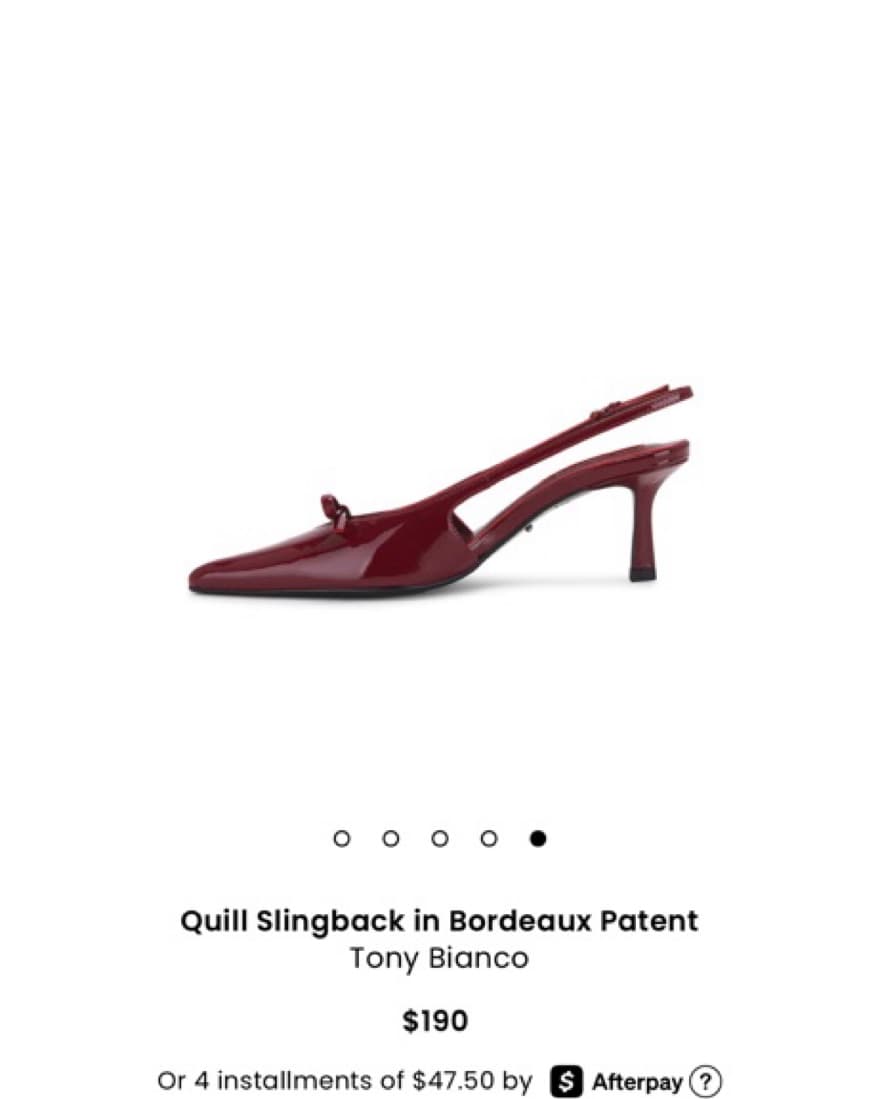 Tony Bianco Burgundy Kitten Heels - Image 5
