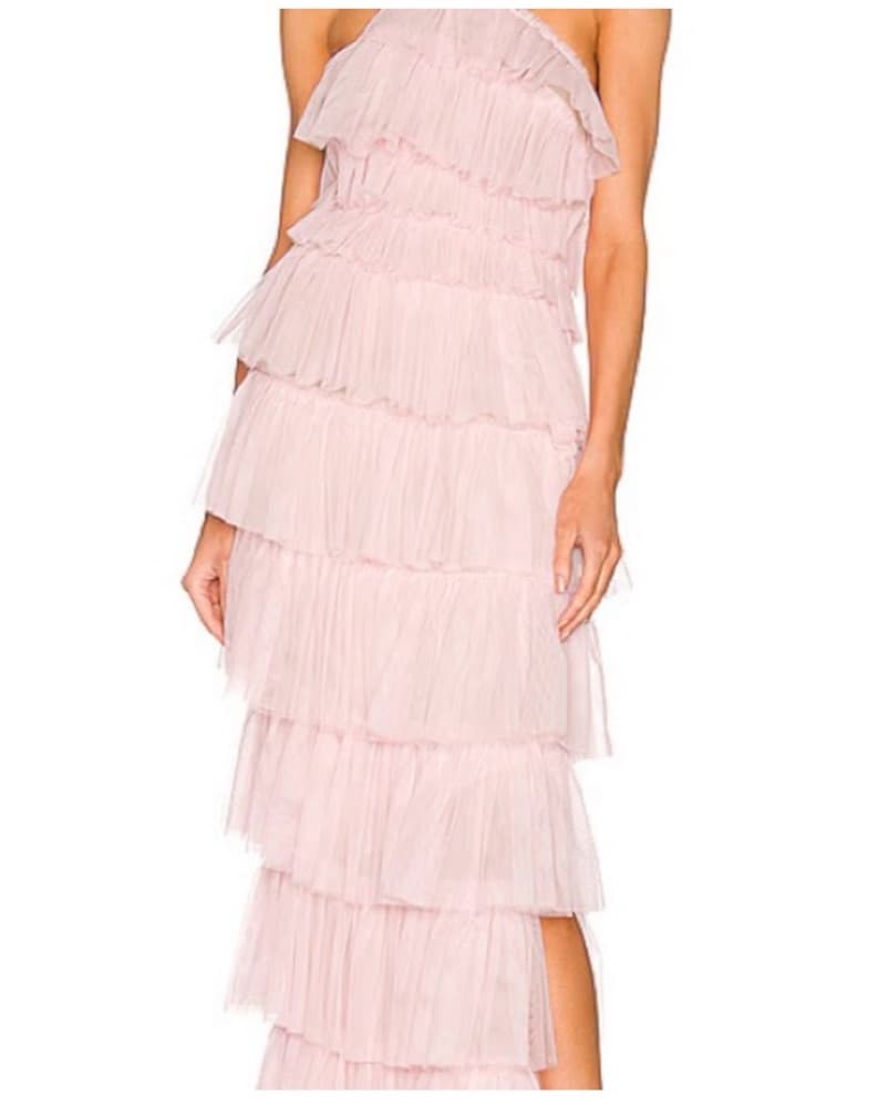 Pink Ruffle Tiered Dress - Image 3