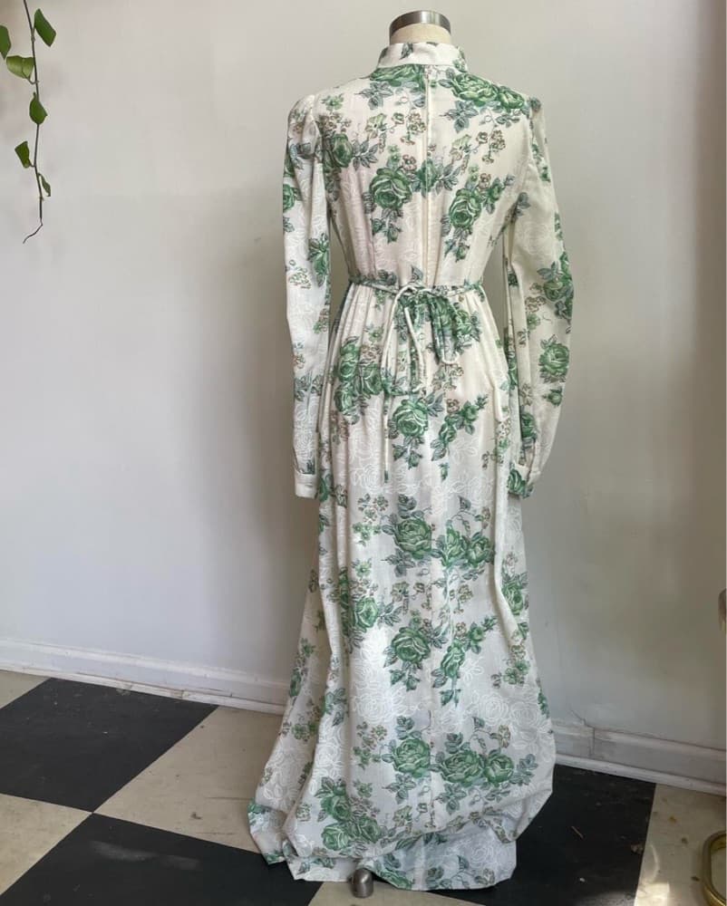70’s Vintage Garden Fairy Maxi Dress - Image 4