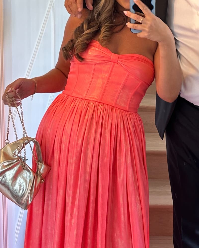 Bronx & Banco Coral Strapless Gown - Image 6