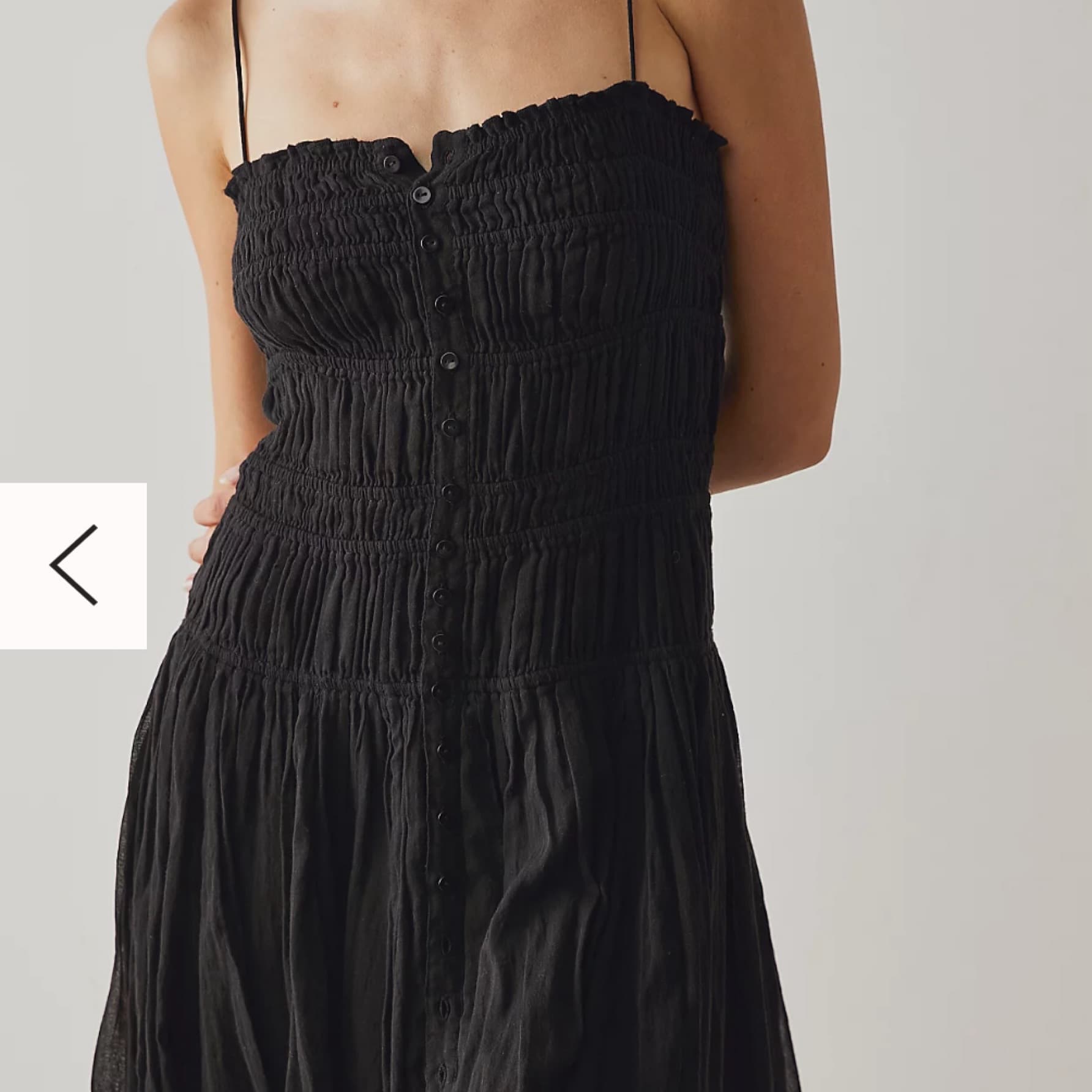 Free People Black Lausanne Slip - Image 4