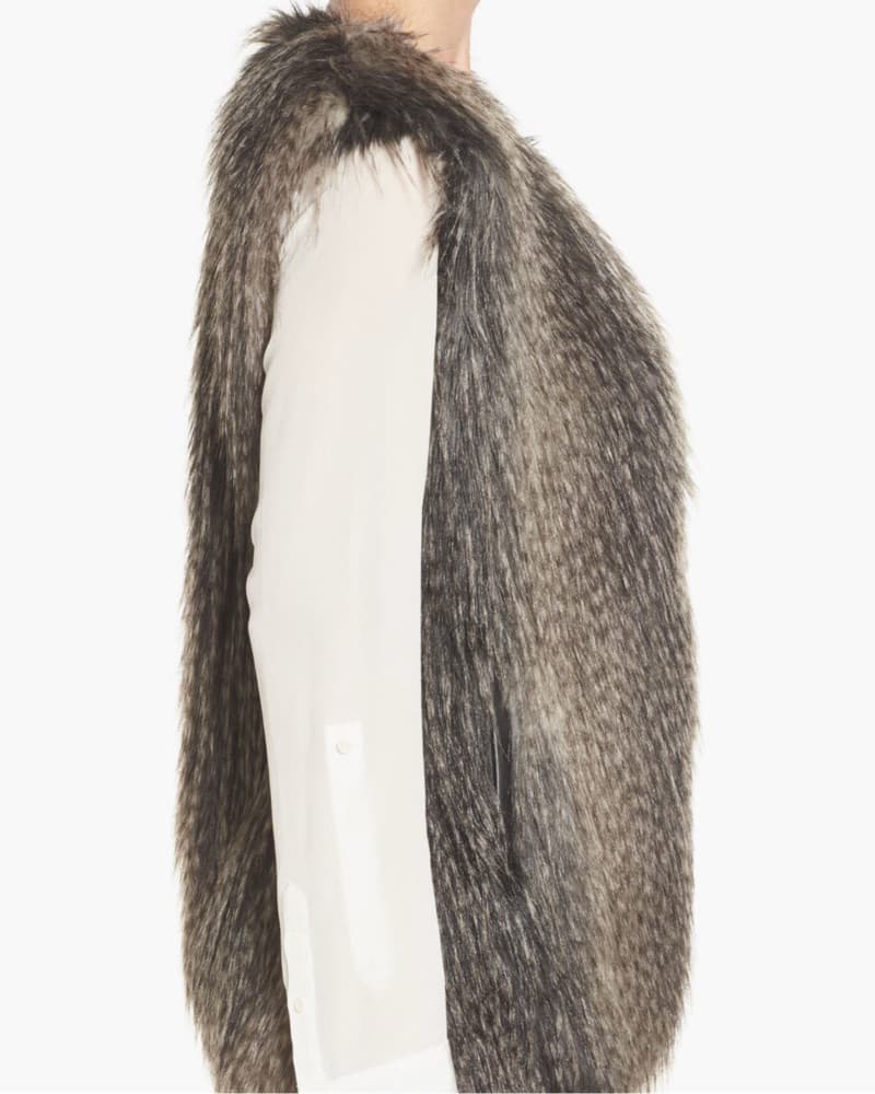 Fur Vest - Brown Ombre - Image 3