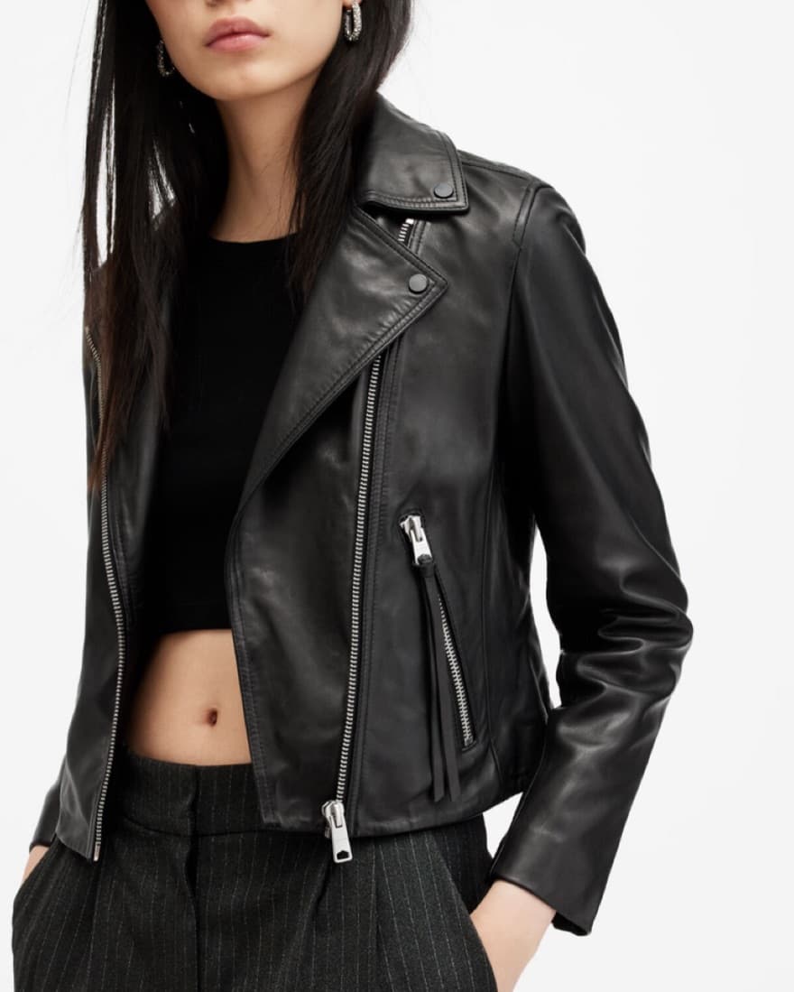 All Saints Dalby Leather Jacket  - Image 1