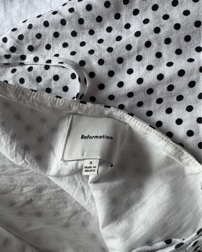 Reformation polka dot mini dress - Image 3