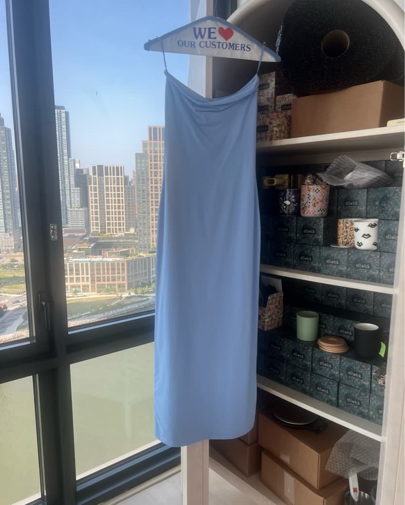 Aritzia Blue Contour Dress - Image 2