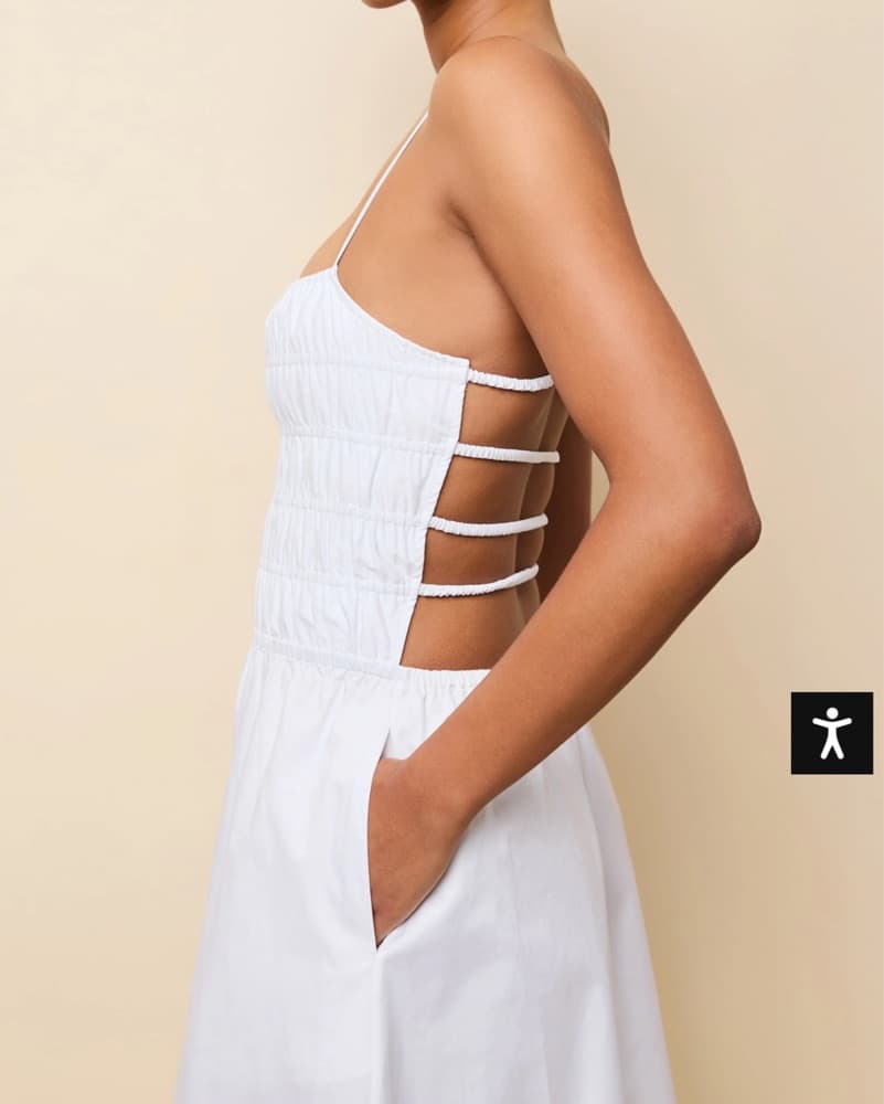Solid and Striped Delta Midi Dress - Image 3