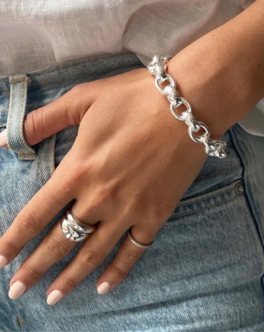 Ring Concierge Chunky Dilver Bracelet  - Image 1