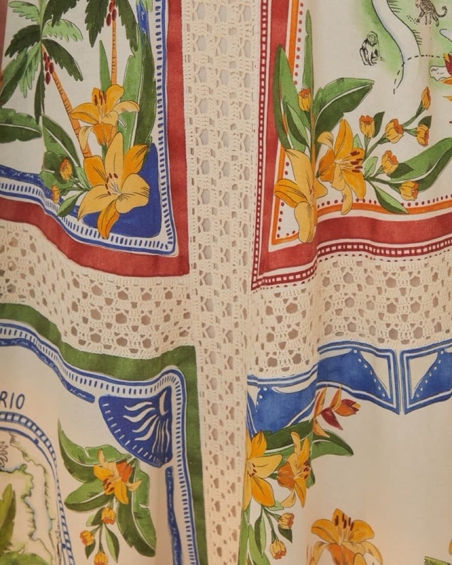 Farm Rio | Floral Midi Skirt - Image 4