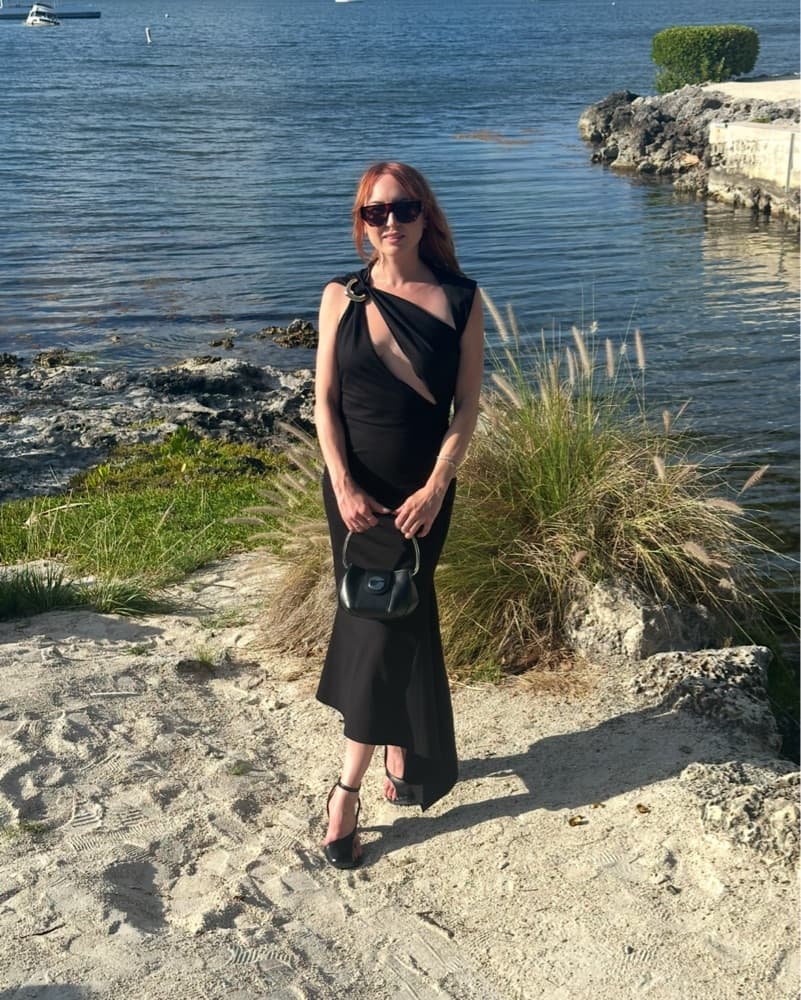 Attico Cut Out Fishtail Dress  - Image 4