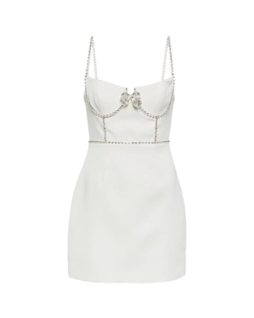 Self-portrait White Mini Dress - Image 3