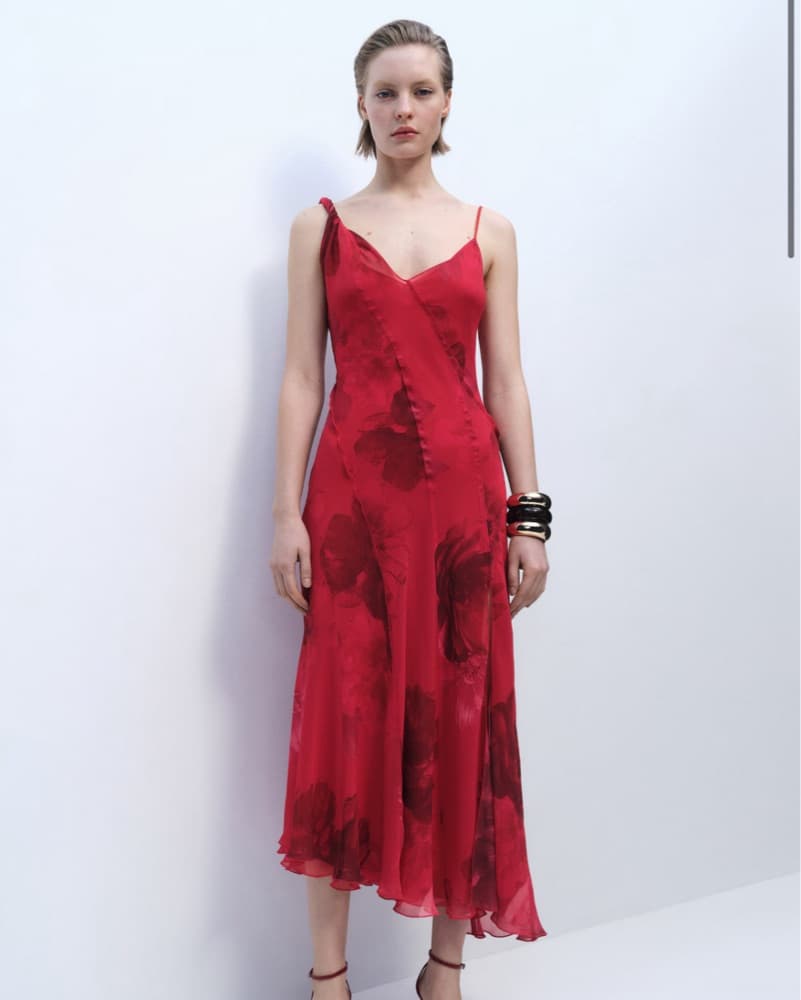 Mango Asymetrical Midi dress  - Image 2