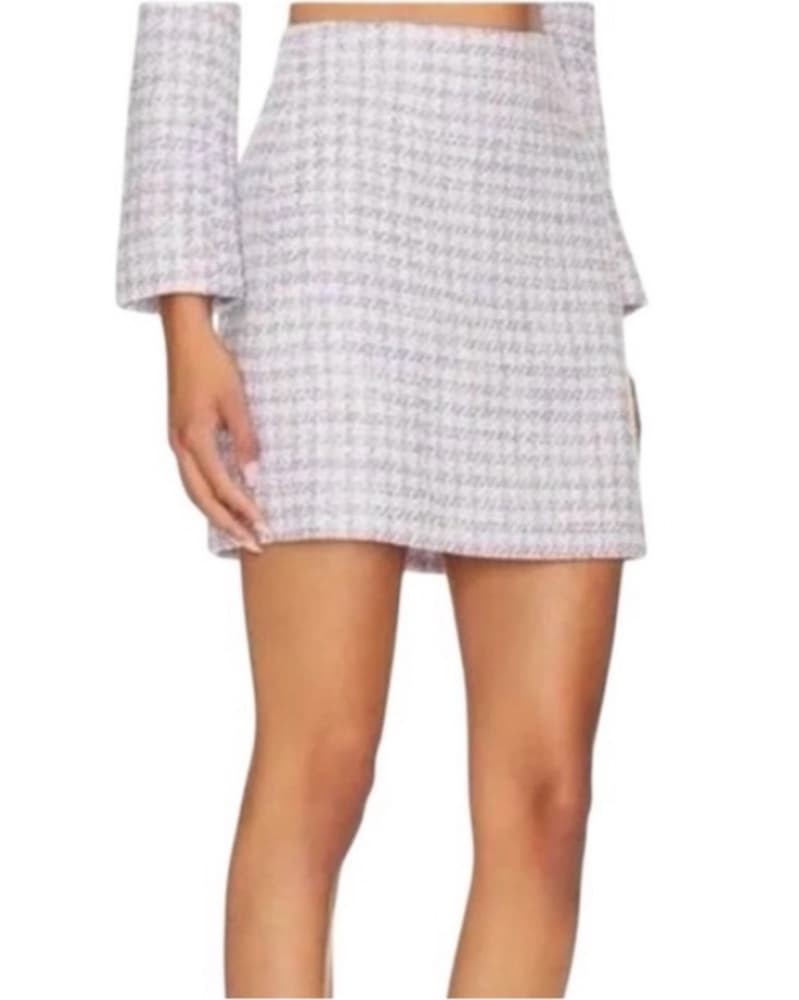 Favorite Daughter Houndstooth Mini Skirt - Image 3