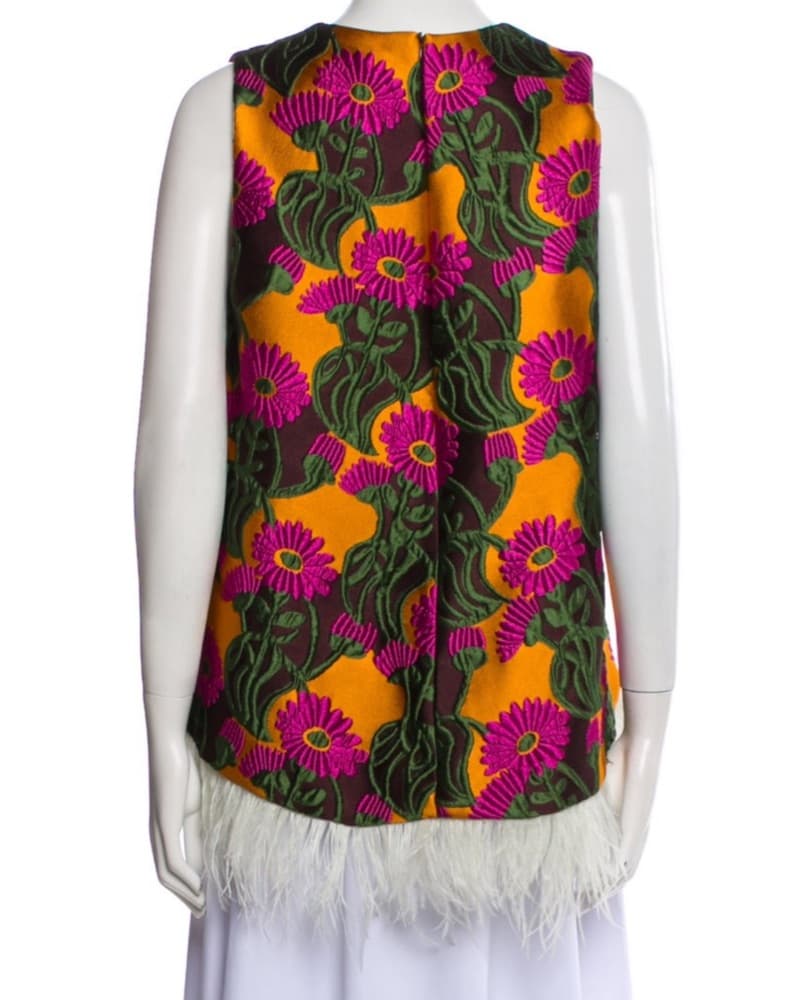 La DoubleJ Crew Neck Feather Top  - Image 3