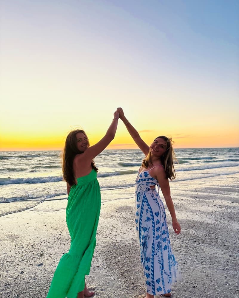 Flora Linen Maxi Dress - Floral Wave - Image 4