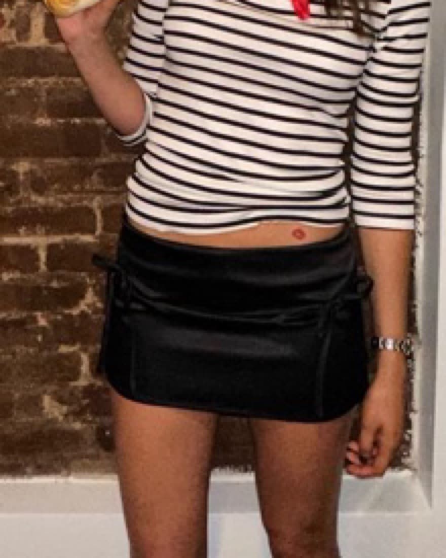 With Jean Black Mini Skirt - Image 2