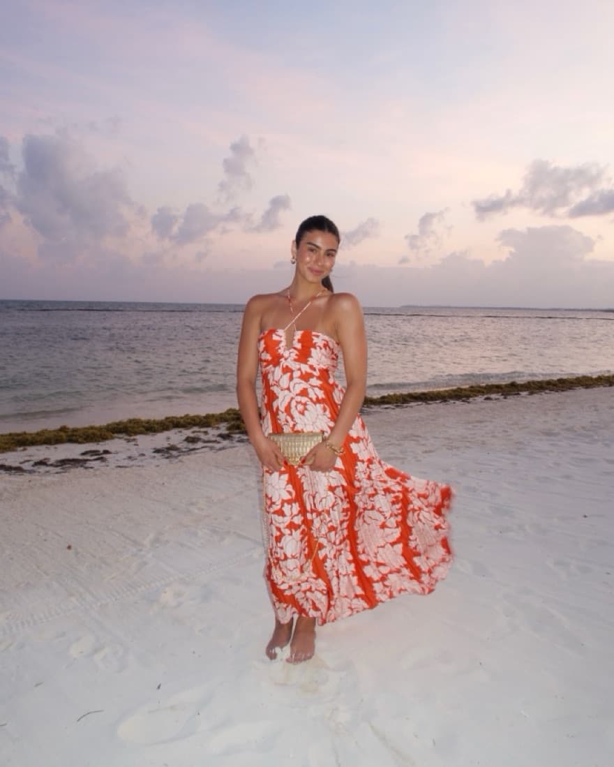 Vibrant Floral Maxi Dress - Image 1