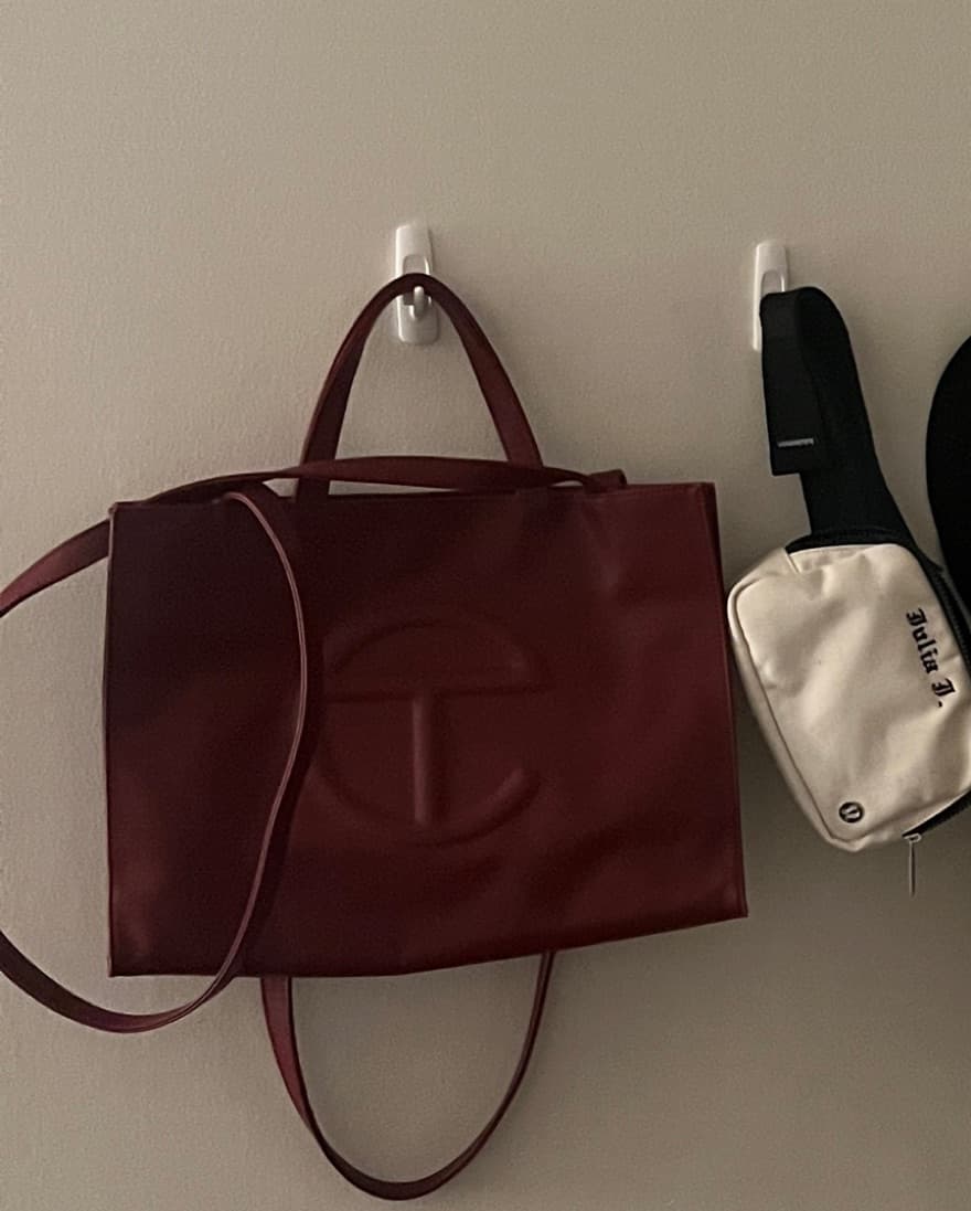 Oxblood Medium Telfar Shopper - Image 1