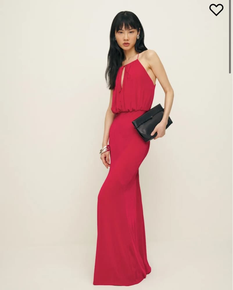 Reformation Raspberry Knit Dress - Image 1