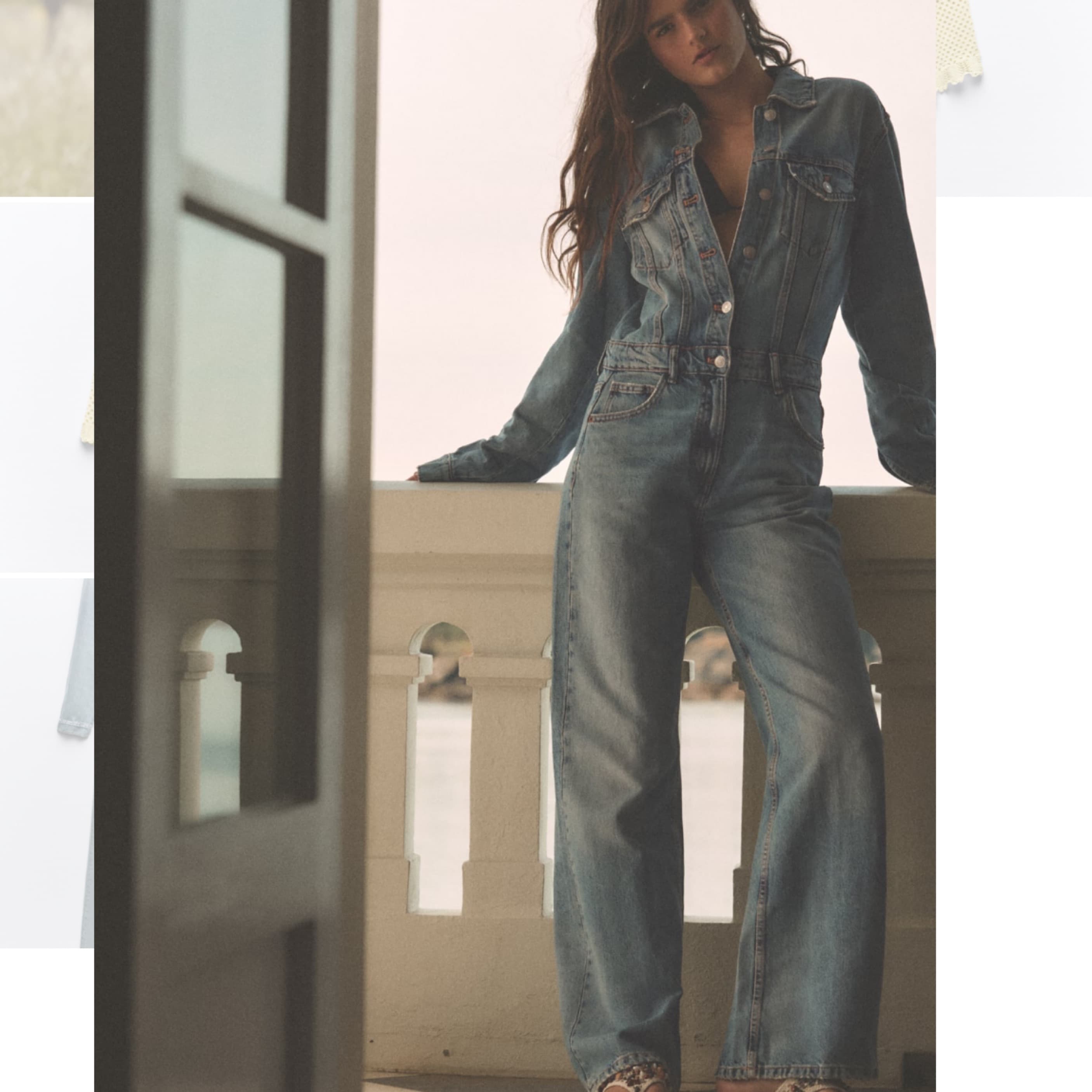 Denim Jumpsuit - Image 1