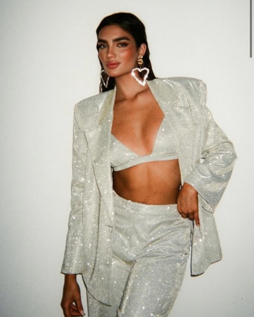 Glitter Blazer And Trouser Set  - Image 1