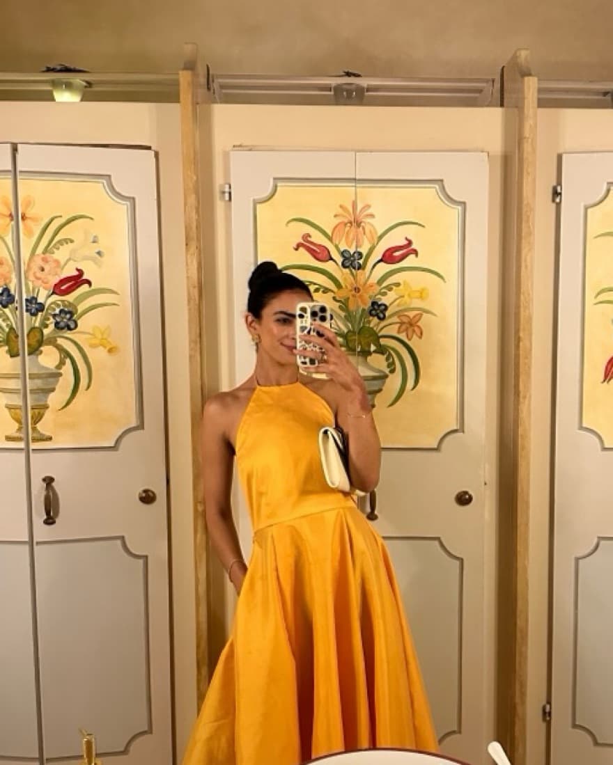 Bernadette Tangerine Orange Dress - Image 1