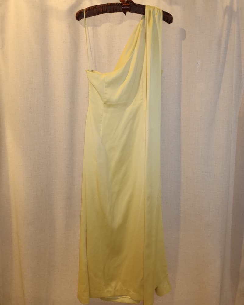 Misha Yellow Midi Dress - Image 3