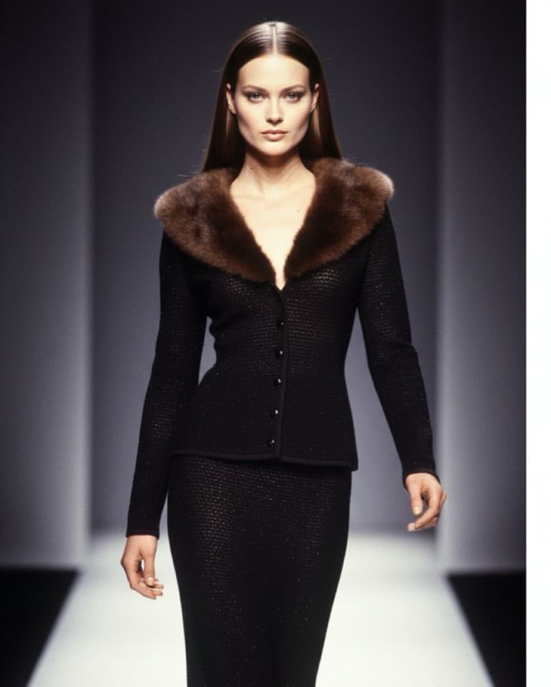 Dolce Gabbana S/S 1997 Mink Collar Set - Image 1