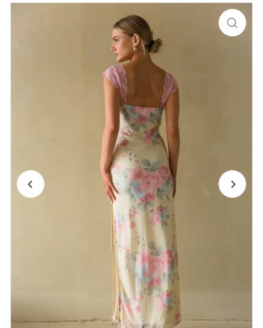 American Threads Lace Floral Maxi Dress - Image 2