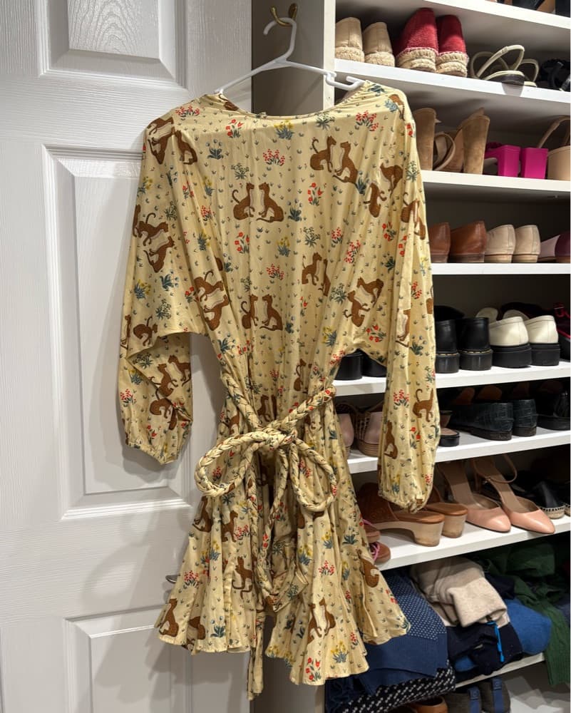 Rhode Ella Dress in Floral Leopard - Image 2