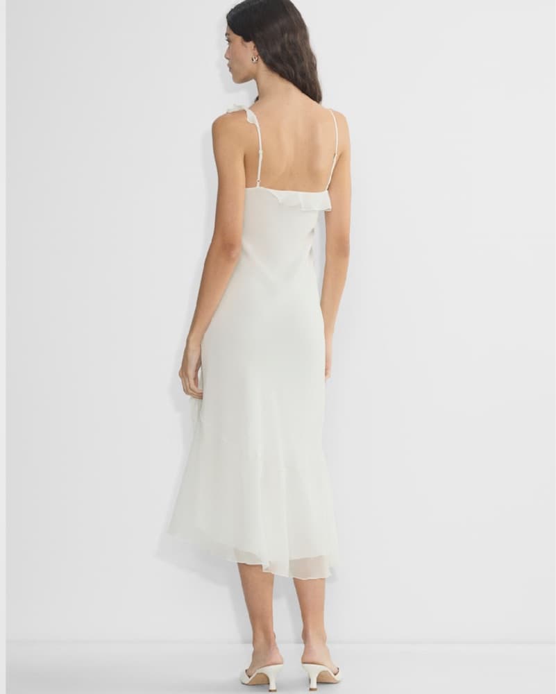 Elegant White Midi Dress - Image 3