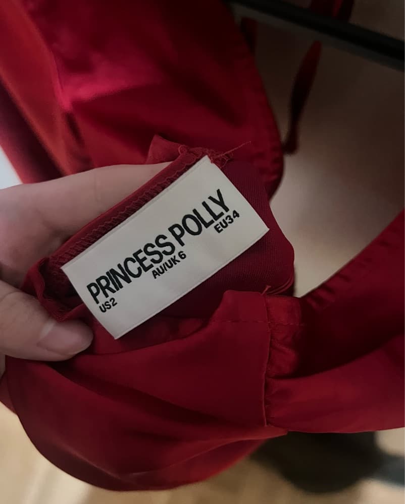 Princess Polly Lakala Red Satin Dress - Image 5