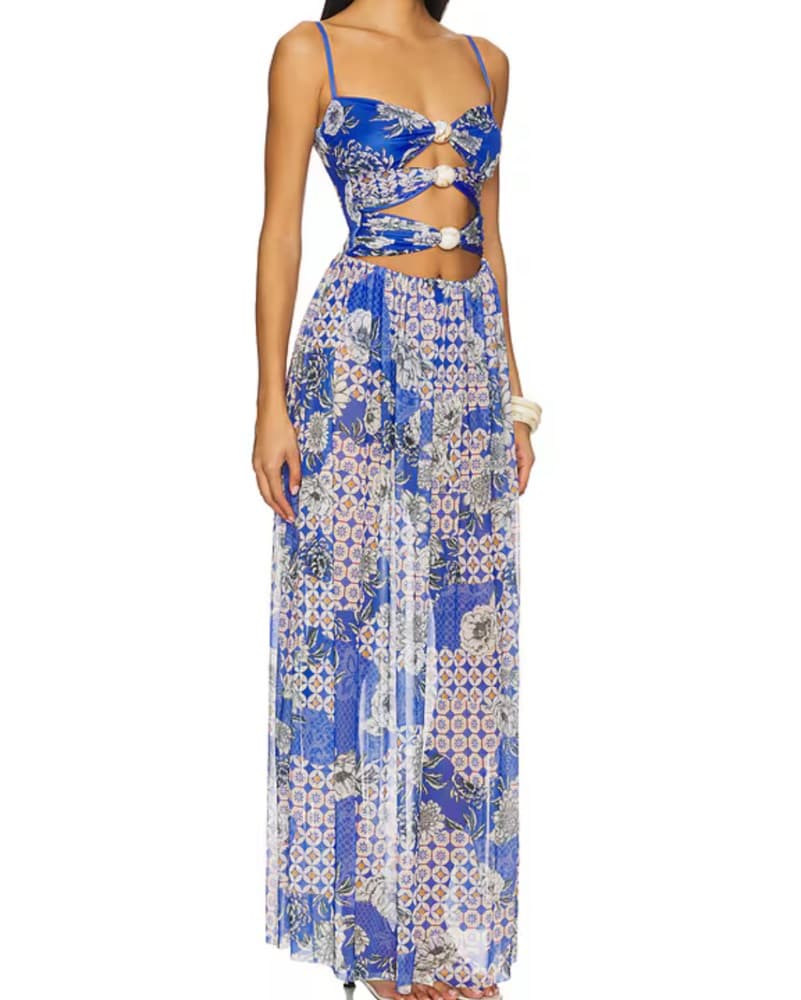 Agua Bendita Blue Meeg Maxi Dress - Image 2