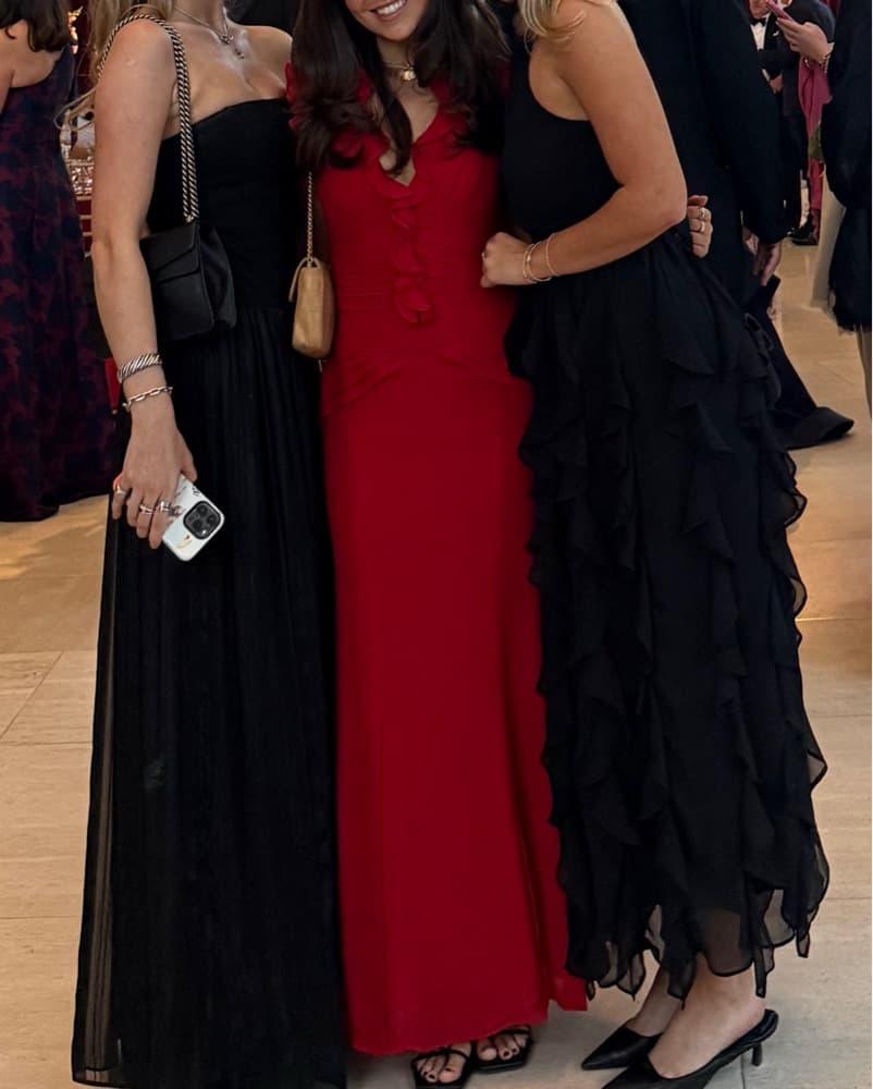 Carolina Herrera Red Gown - Image 3