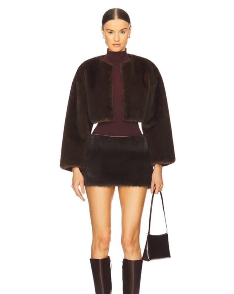Lamarque Faux Fur Skirt - Image 2