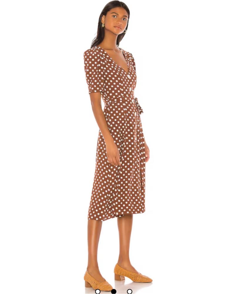 Chic Polka Dot Midi Dress - Image 2