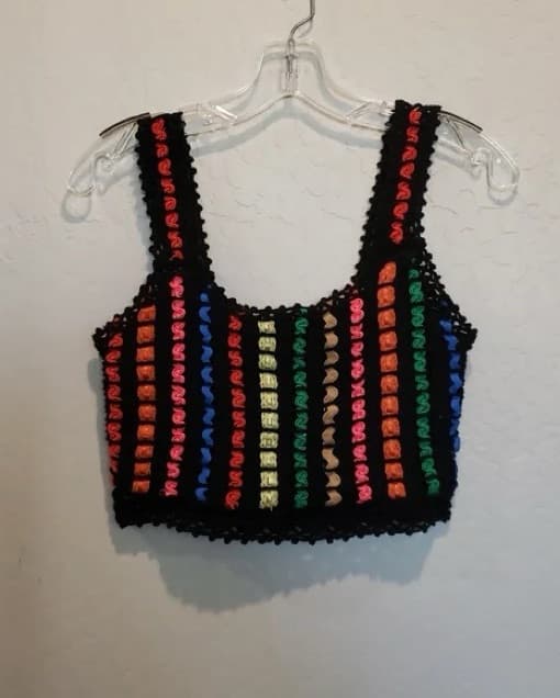Alice + Olivia Crochet Crop Top - Image 2