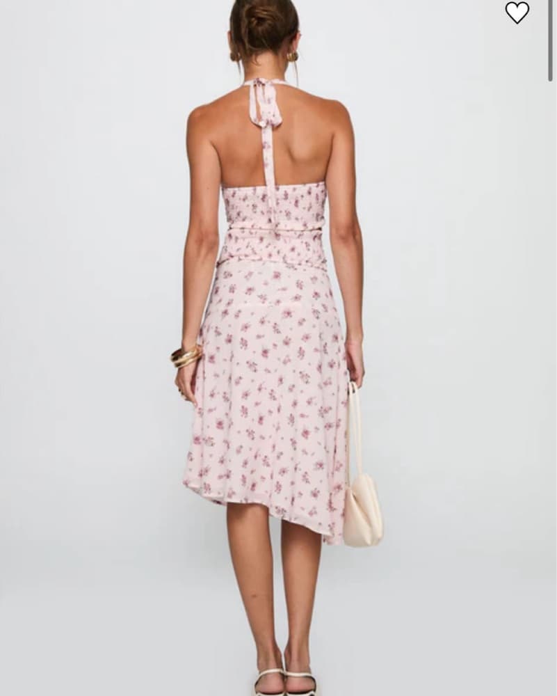 Floral Halter Midi Skirt Set  - Image 3