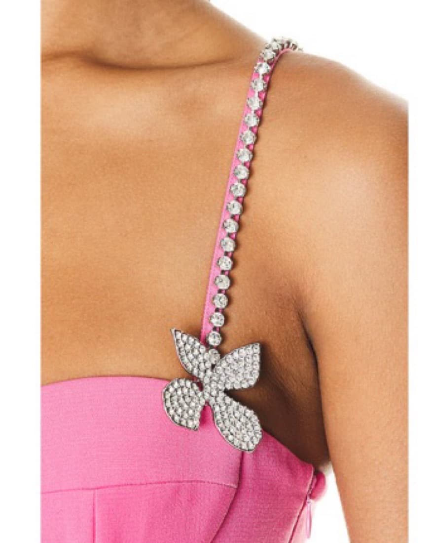 Area butterfly Crystal Mini Dress  - Image 4