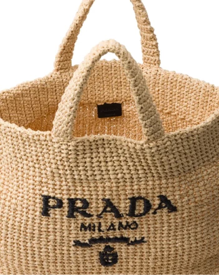 Authentic XL Prada Corchet bag  - Image 3