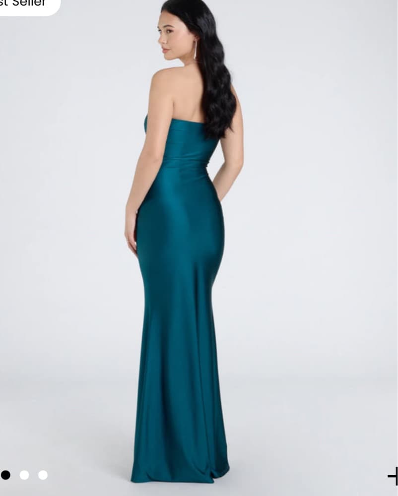 Cheryl Strapless Slit Mermaid Formal Dress - Image 3