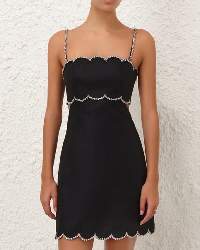 Zimmermann Crushed Scallop Mini Dress - Image 3