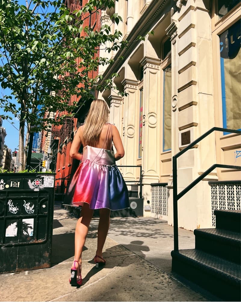 An Erin Rainbow Pouf Dress - Image 3