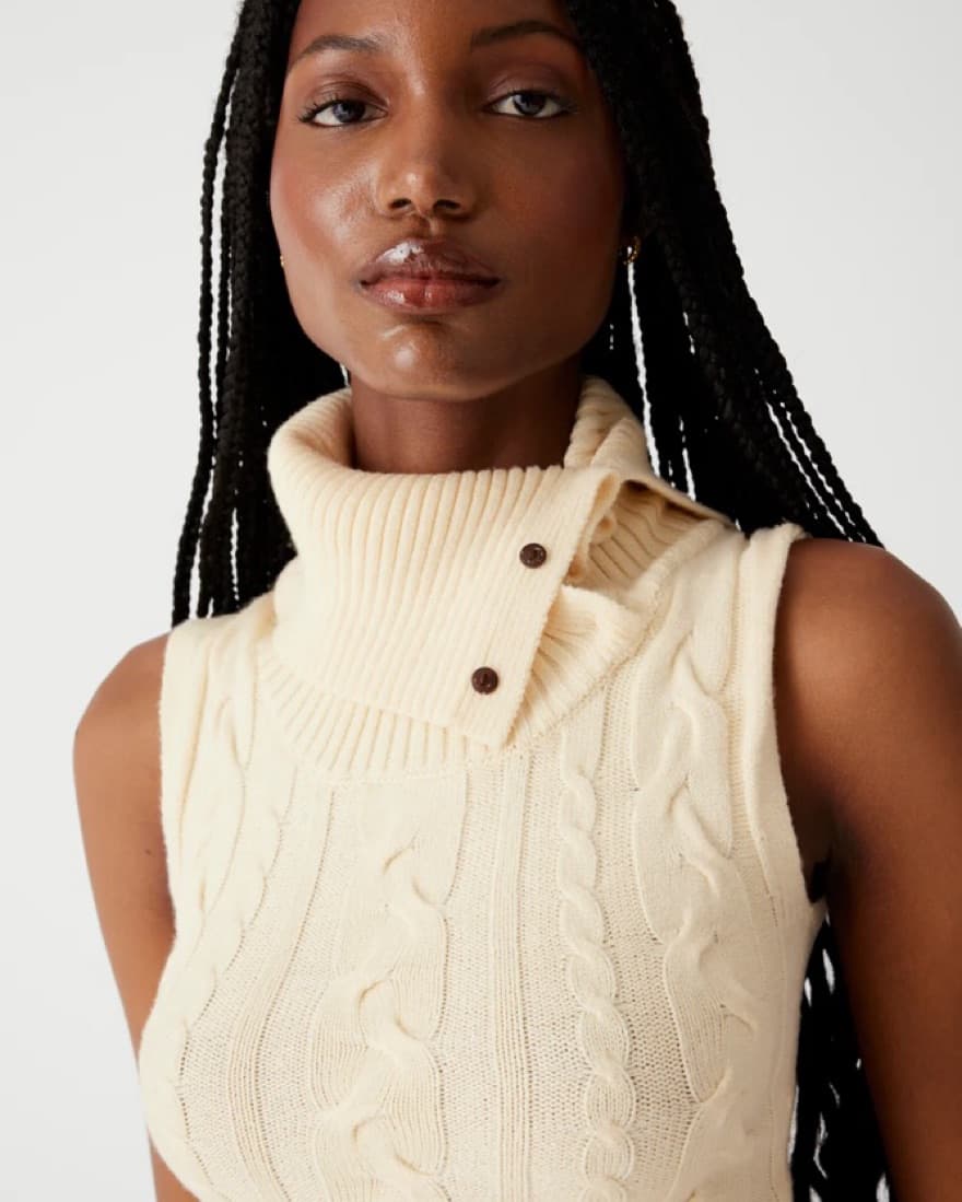 Storm Cable Cloud Knit Mini Dress - Image 4