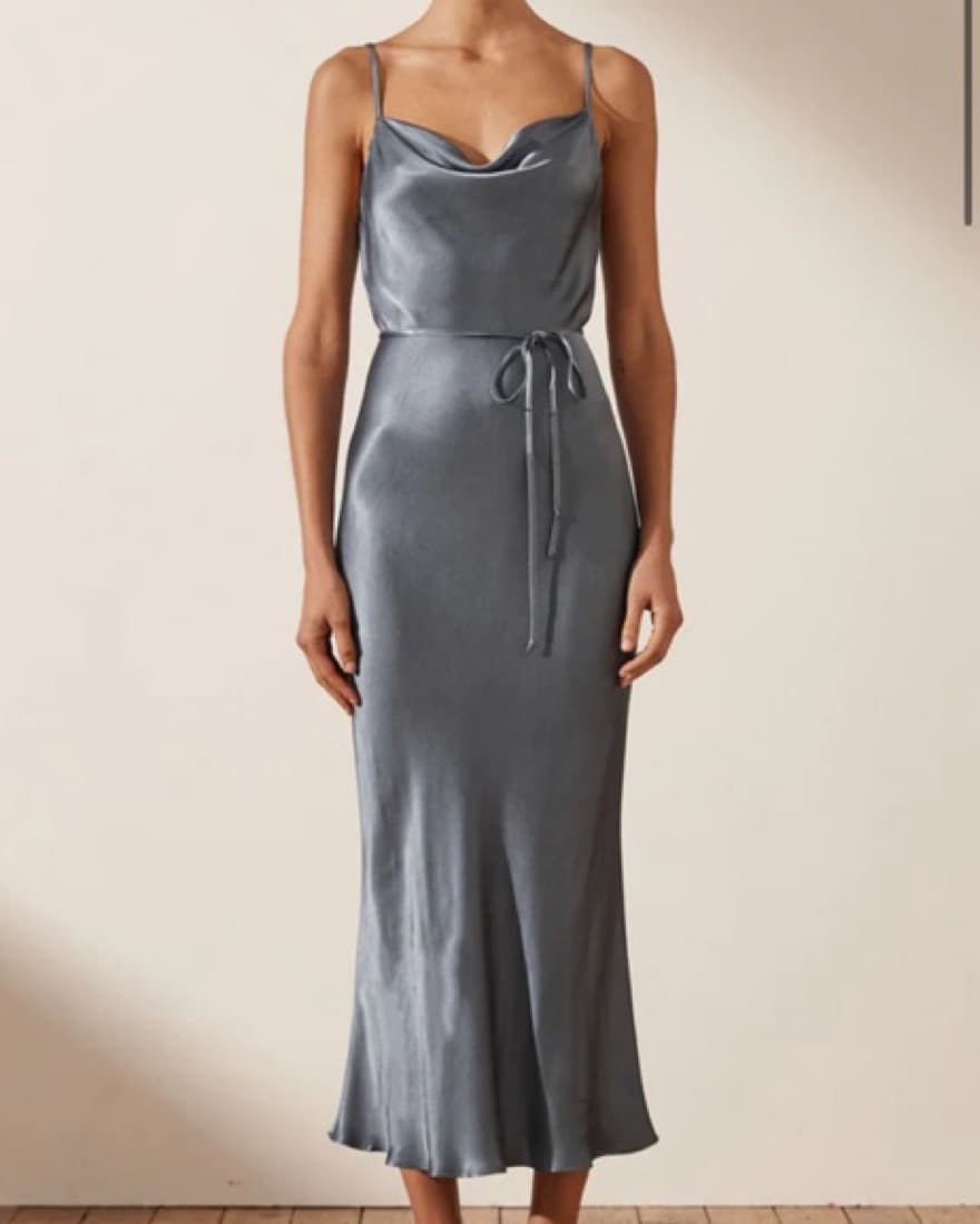 La Lune Bias Cowl Midi Dress Shona Joy  - Image 1
