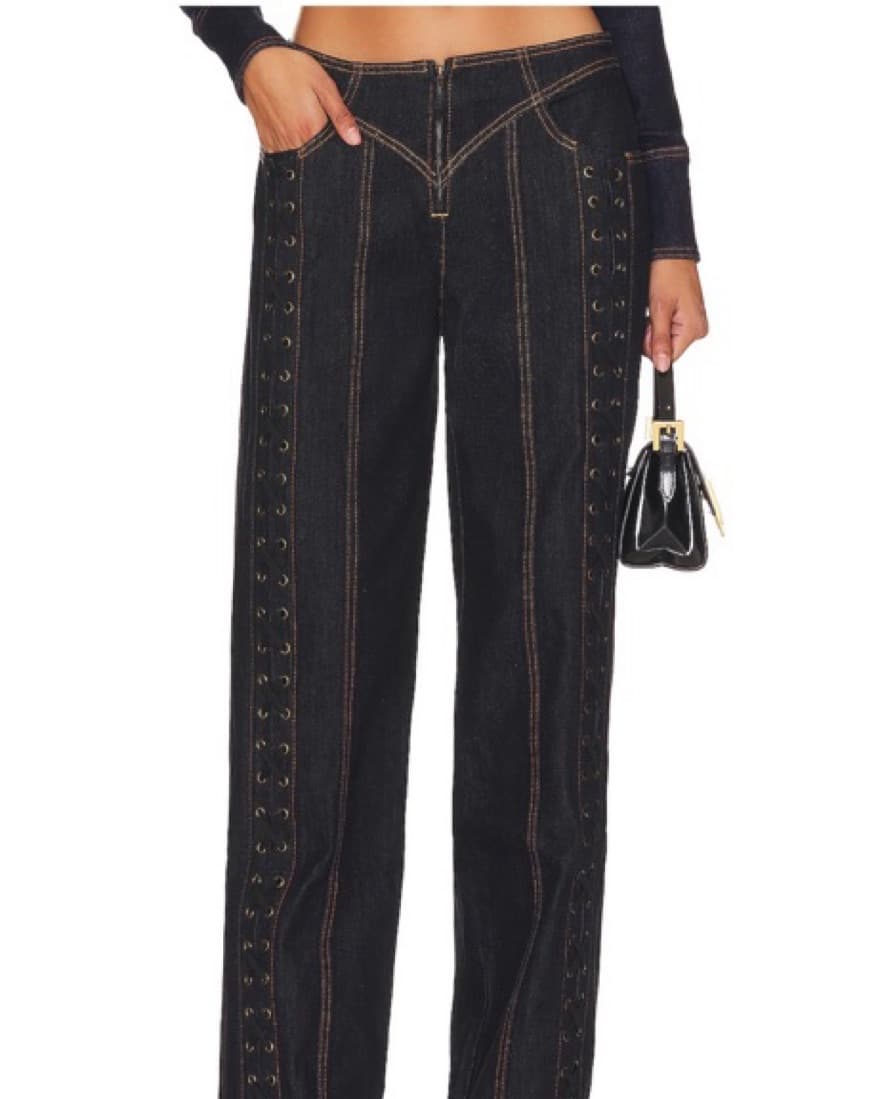 Dark Lace Denim  - Image 1
